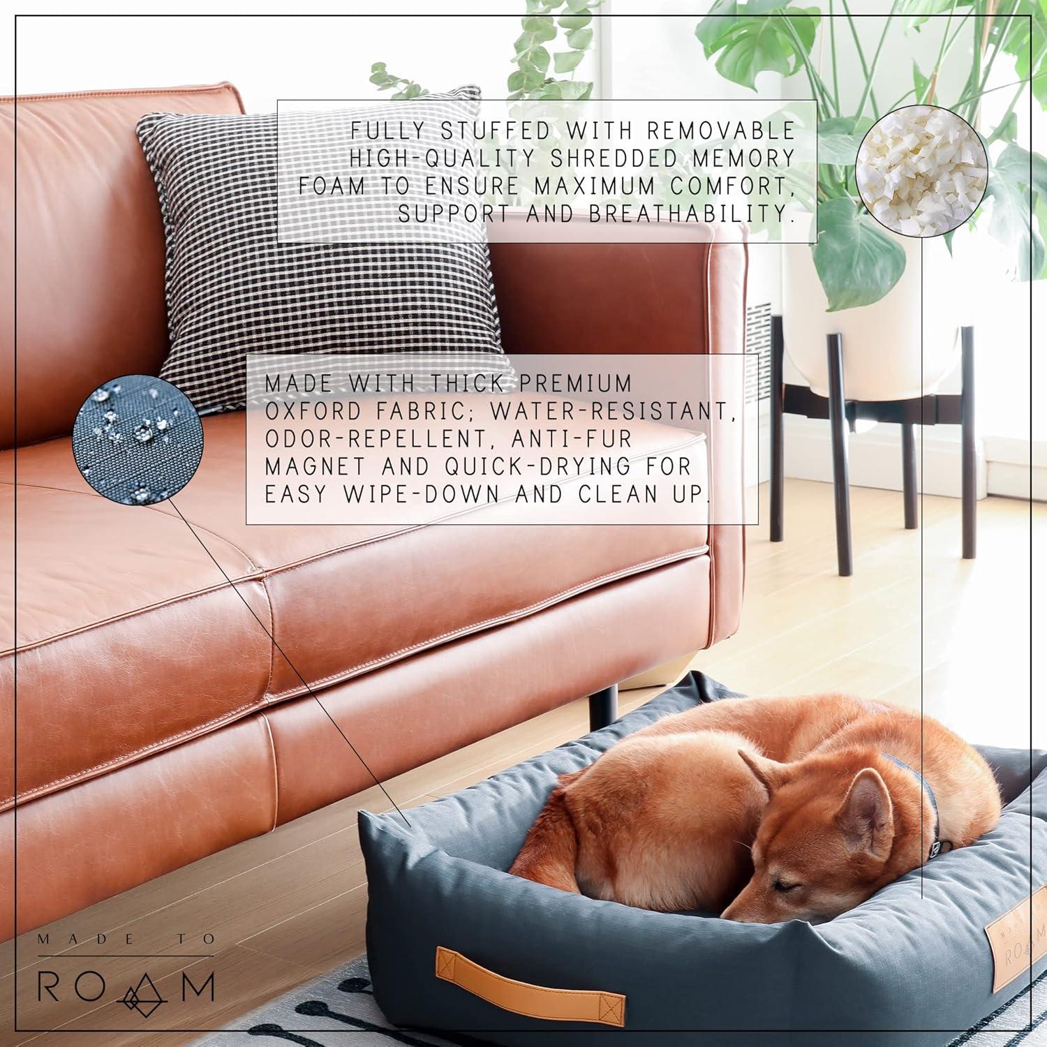 Cama para Perros Mediana Made to Roam - Tela Oxford Resistente al Agua