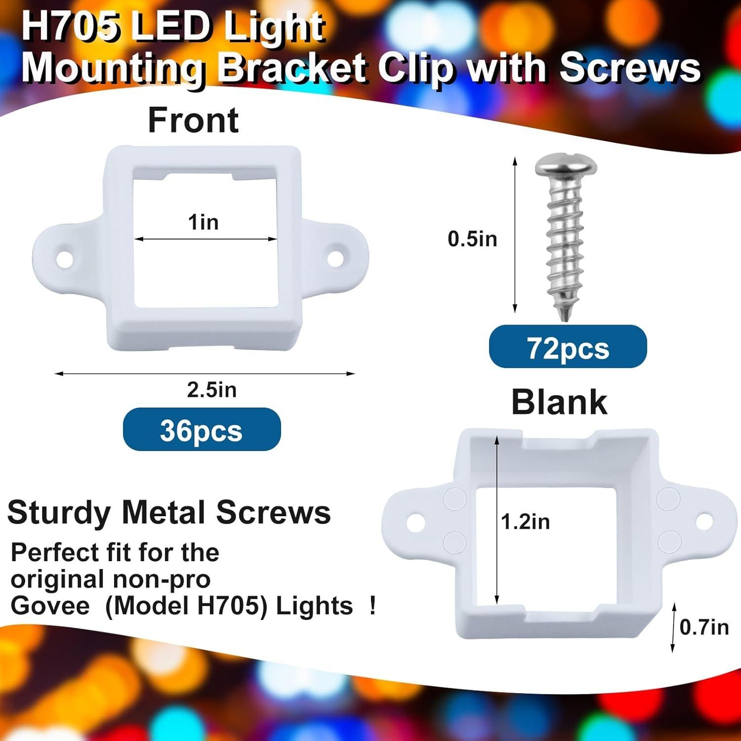 Juego de Montaje para Luces Exteriores Govee H705 - 36 PCS