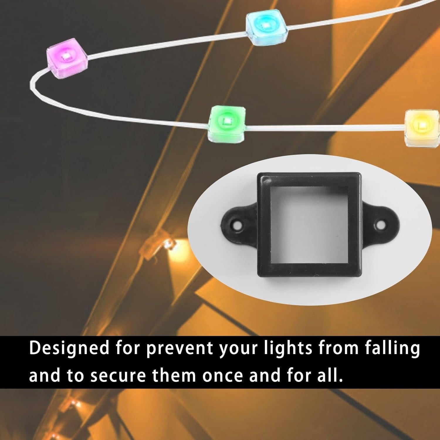 Soporte PIAOLGYI para luces LED exteriores Govee - 24 unidades