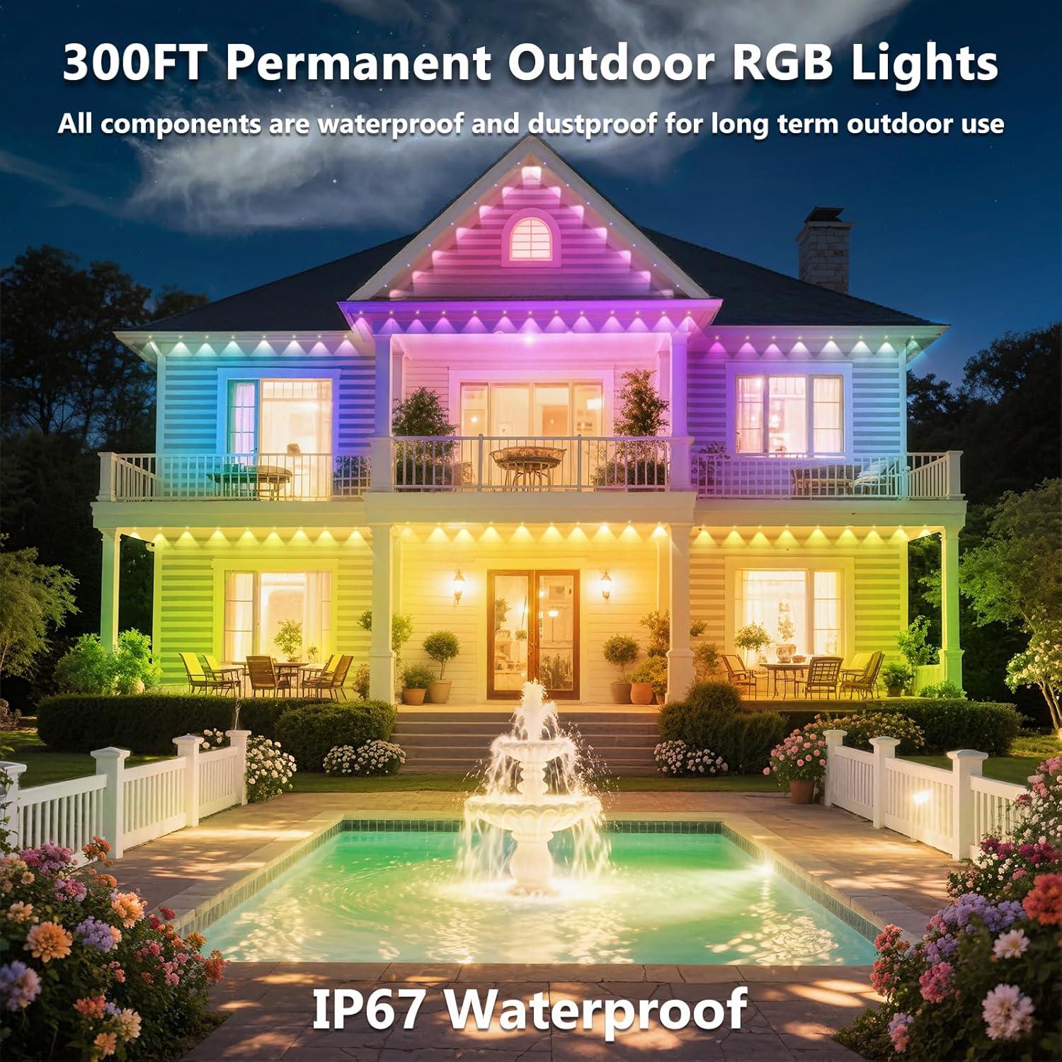 Luces LED RGB para Exterior 300FT CETELUMA IP67 Control App