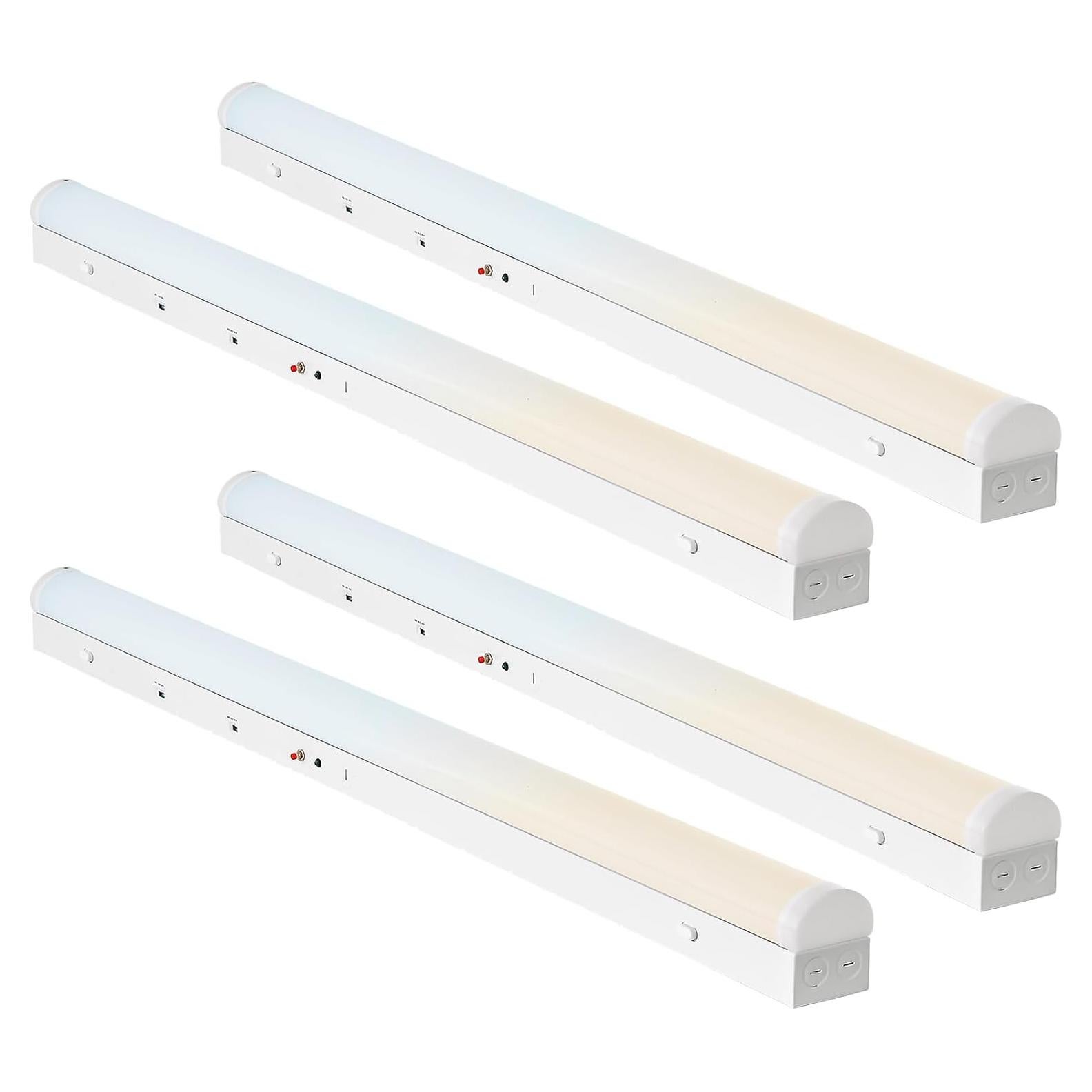Luces de tira LED 4 pies regulables 24W/32W/40W 3500K-5000K