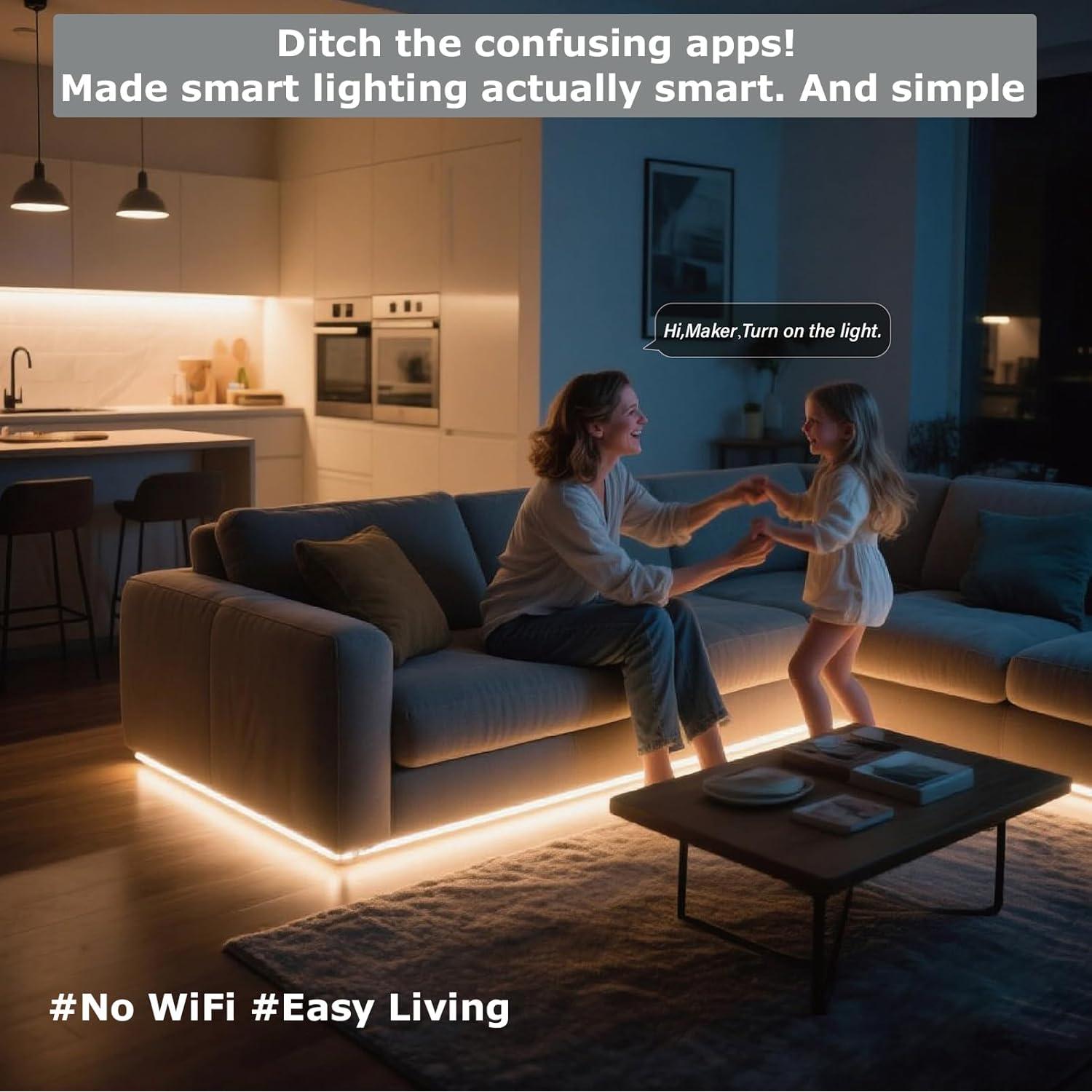 Tira de luces LED inteligentes BEMAKER 2700K-5000K USB