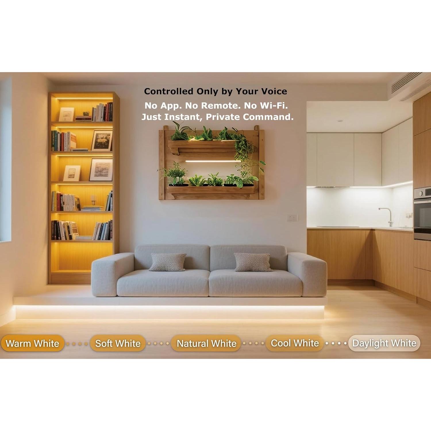 Tira de luces LED inteligentes BEMAKER 2700K-5000K USB