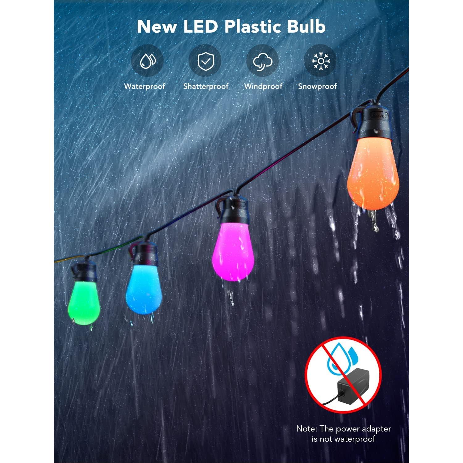 Luces de Cadena Inteligentes Govee H7015 14.63m RGBIC IP65