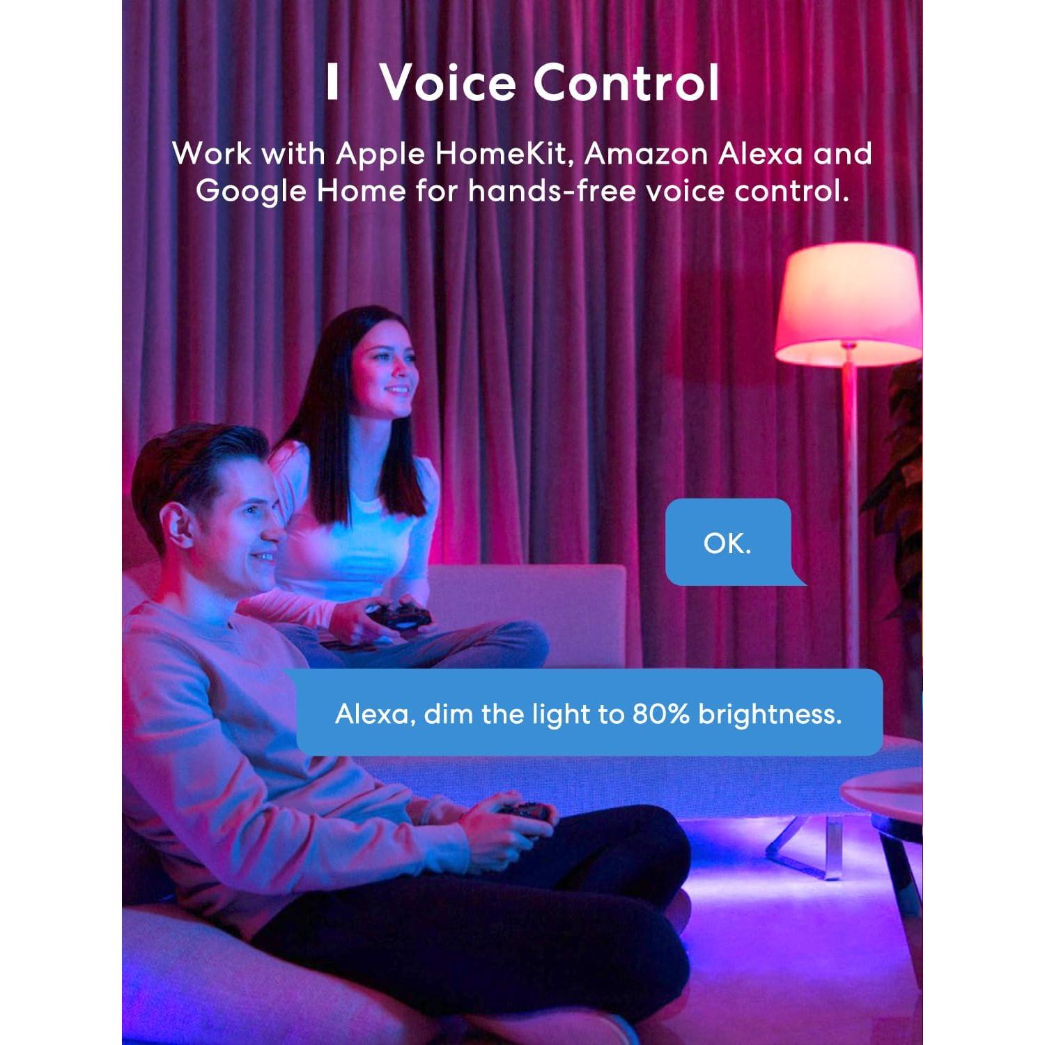 Tira LED Inteligente Meross 5m RGB HomeKit Control Voz