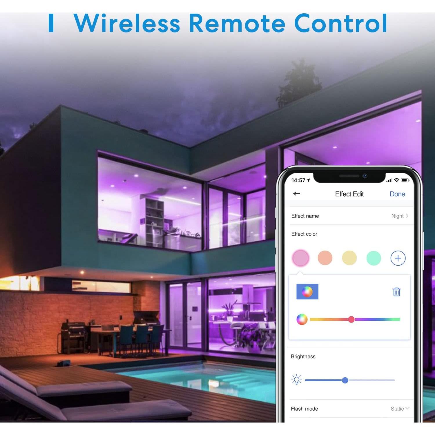 Tira LED Inteligente Meross 5m RGB HomeKit Control Voz