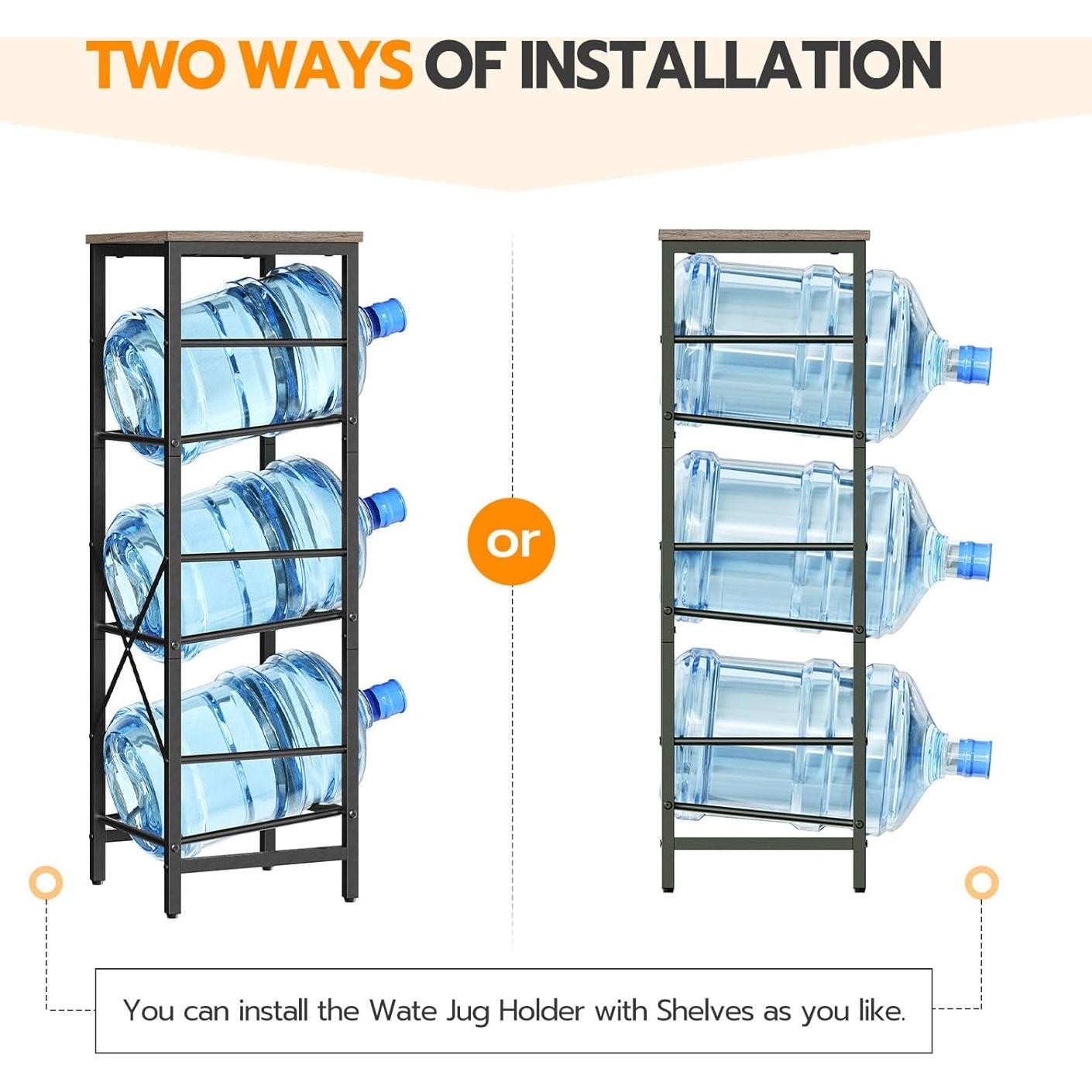 Soporte para Botellas HOOBRO 3 Niveles Industrial Greige