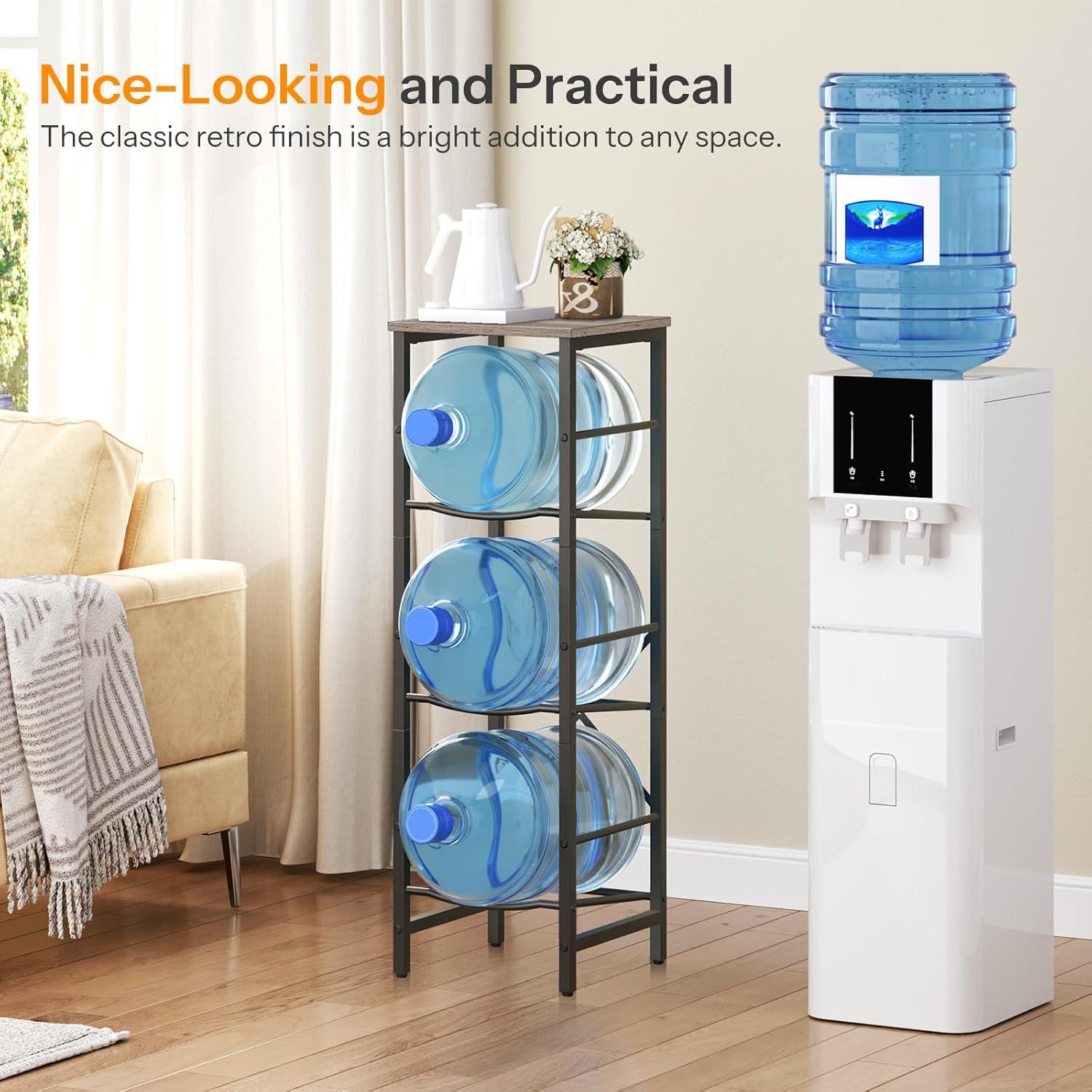 Soporte para Botellas HOOBRO 3 Niveles Industrial Greige