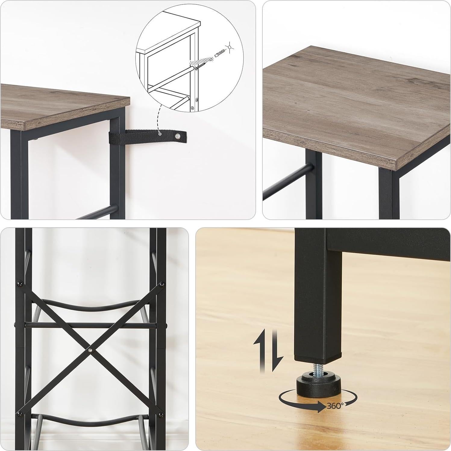 Soporte para Botellas HOOBRO 3 Niveles Industrial Greige