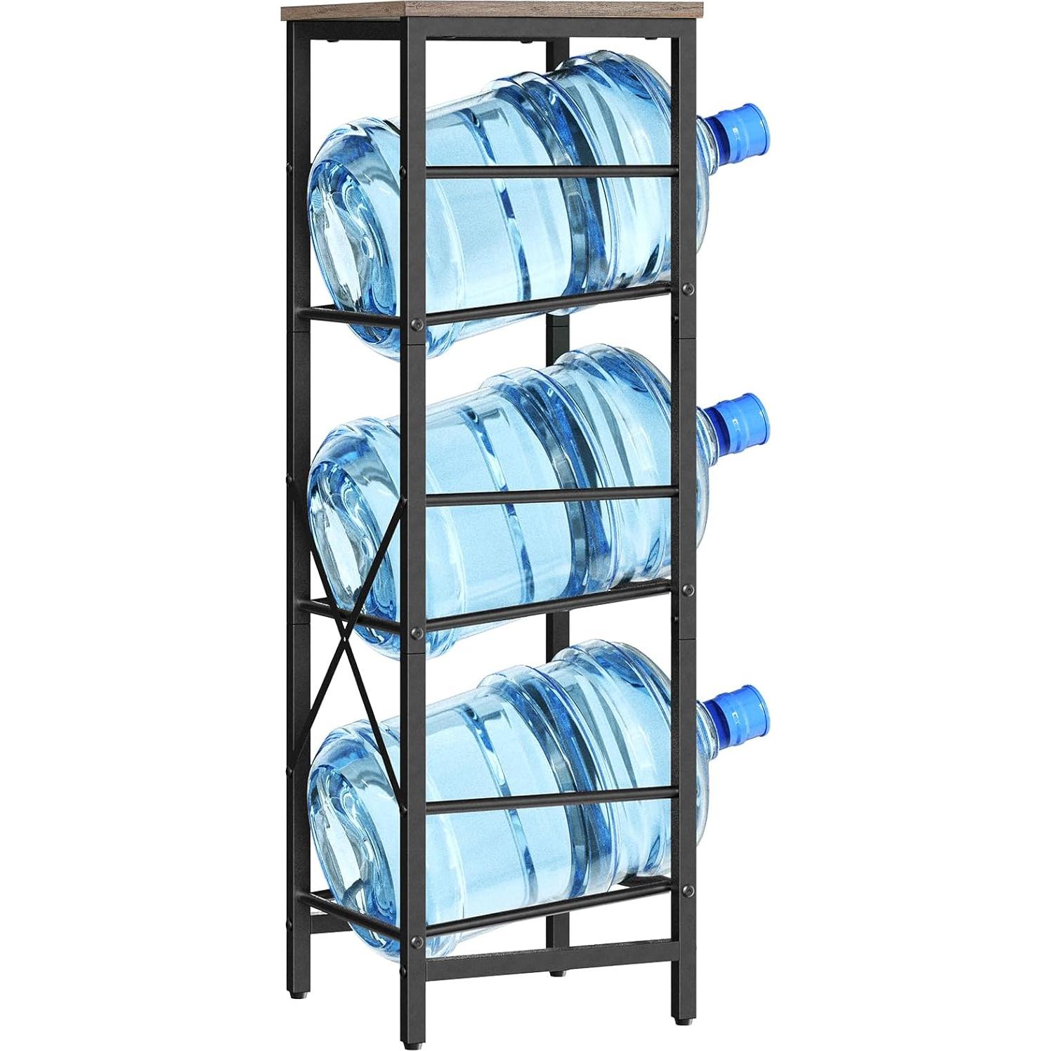 Soporte para Botellas HOOBRO 3 Niveles Industrial Greige