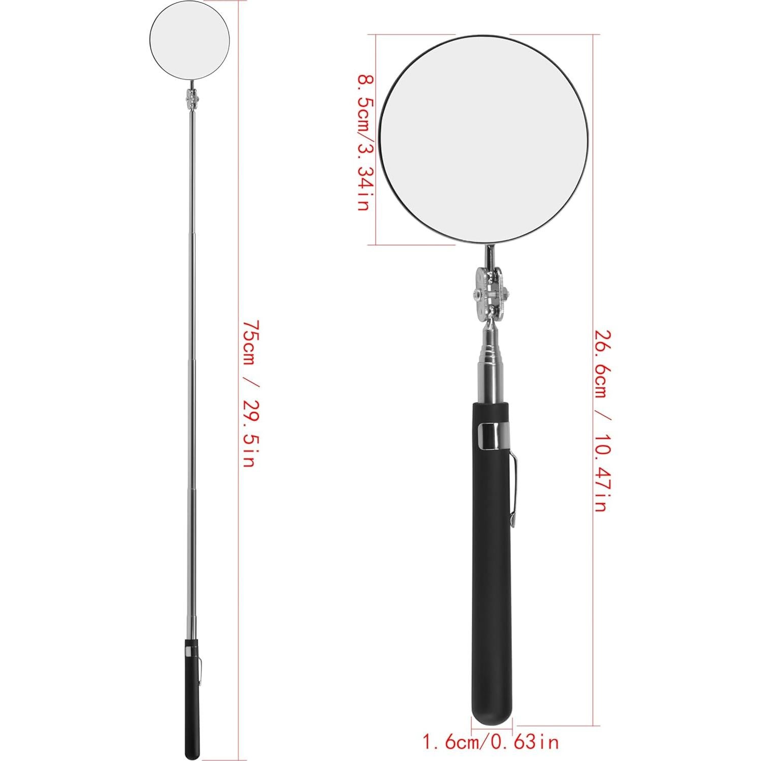 Espejo de Inspección Telescópico Enbar 85mm 360° Rotación