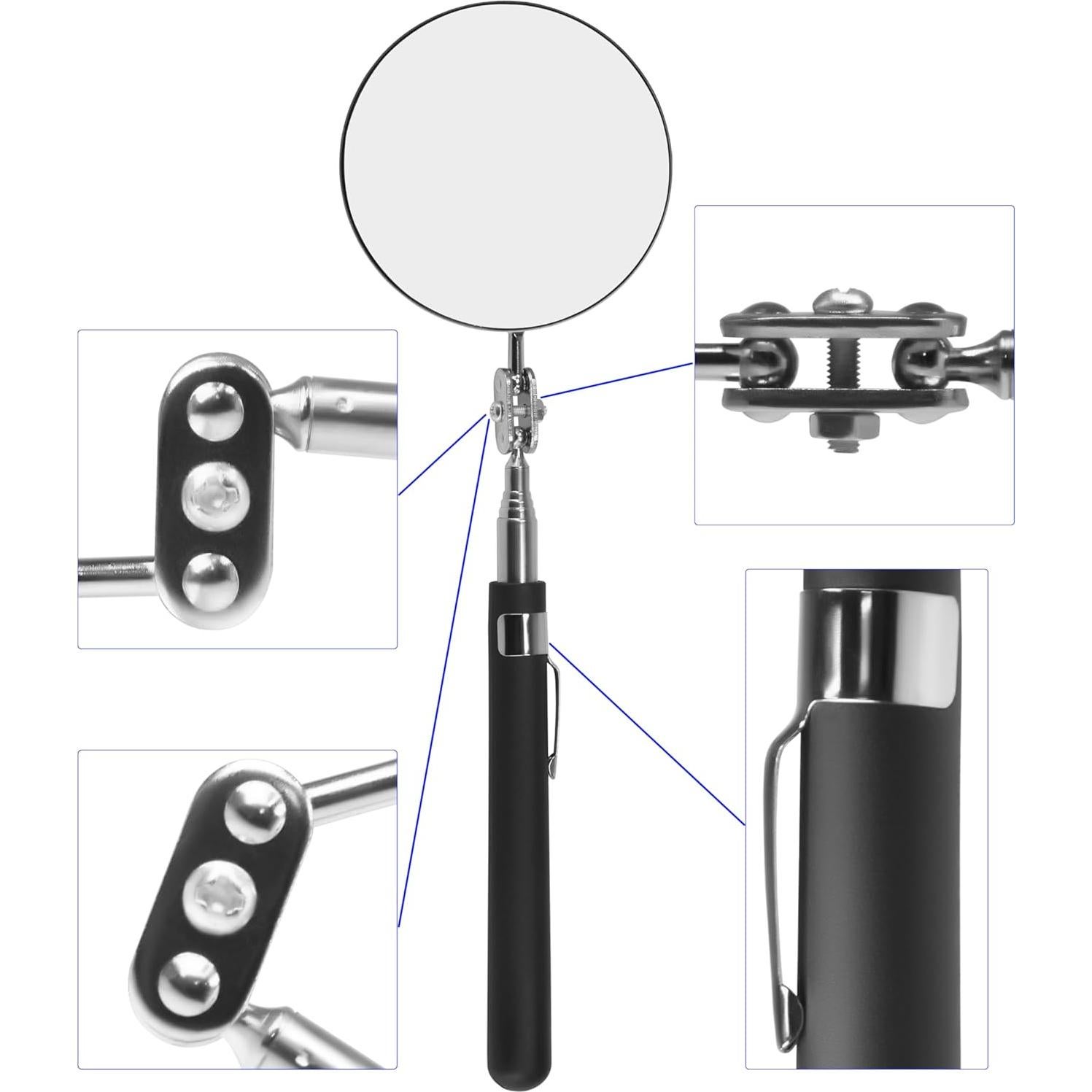 Espejo de Inspección Telescópico Enbar 85mm 360° Rotación