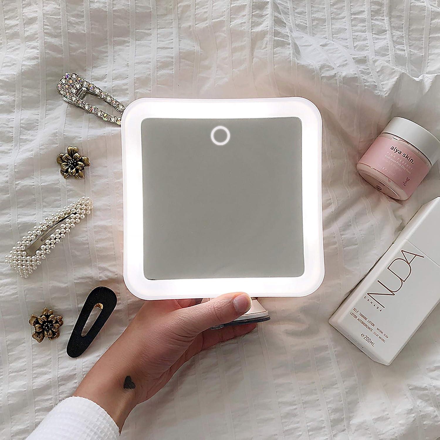 Espejo de Aumento Fancii 10x Recargable con Luz LED Regulable