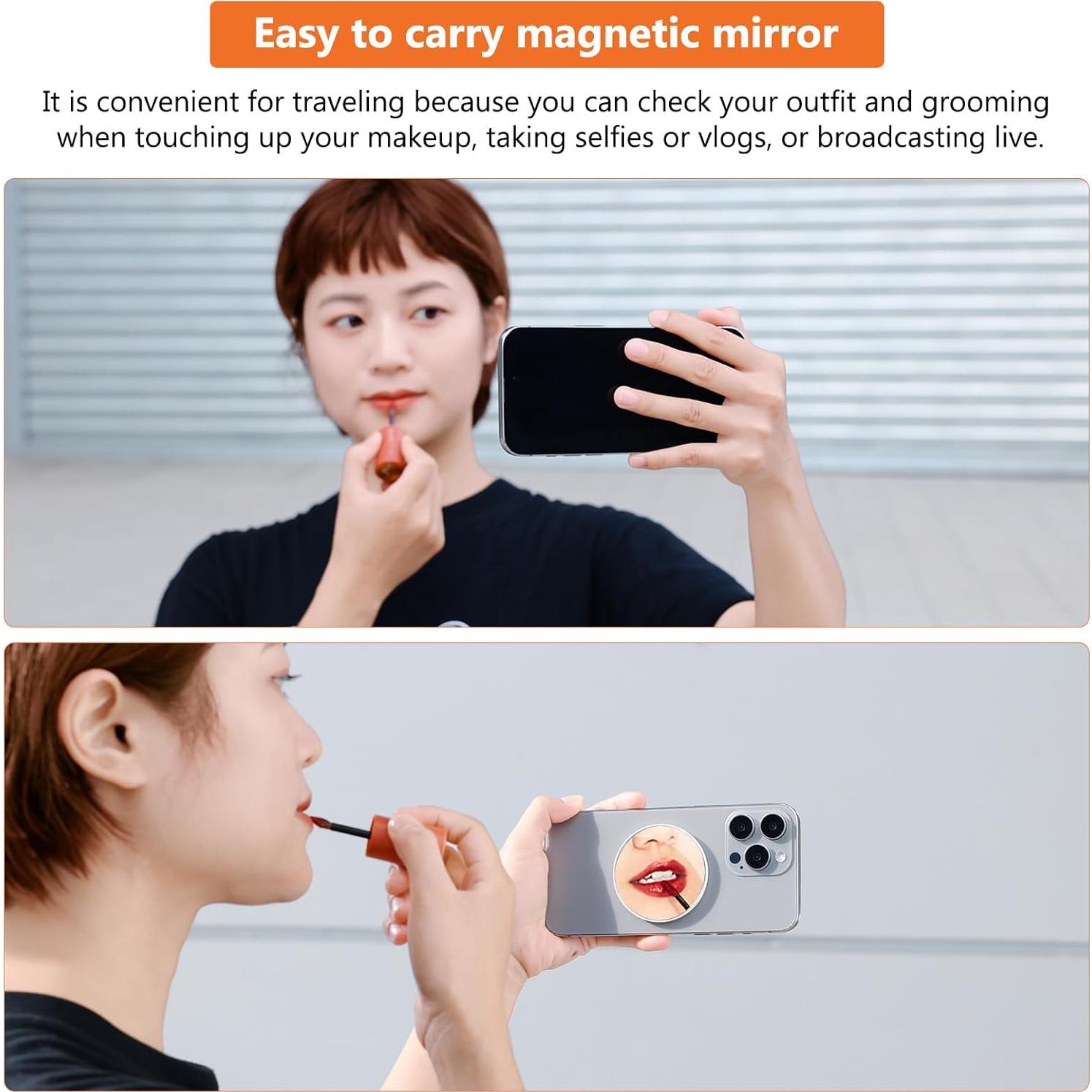 Espejo de Selfie Magnético VRIG MG-20 Convexo para iPhone y Teléfonos