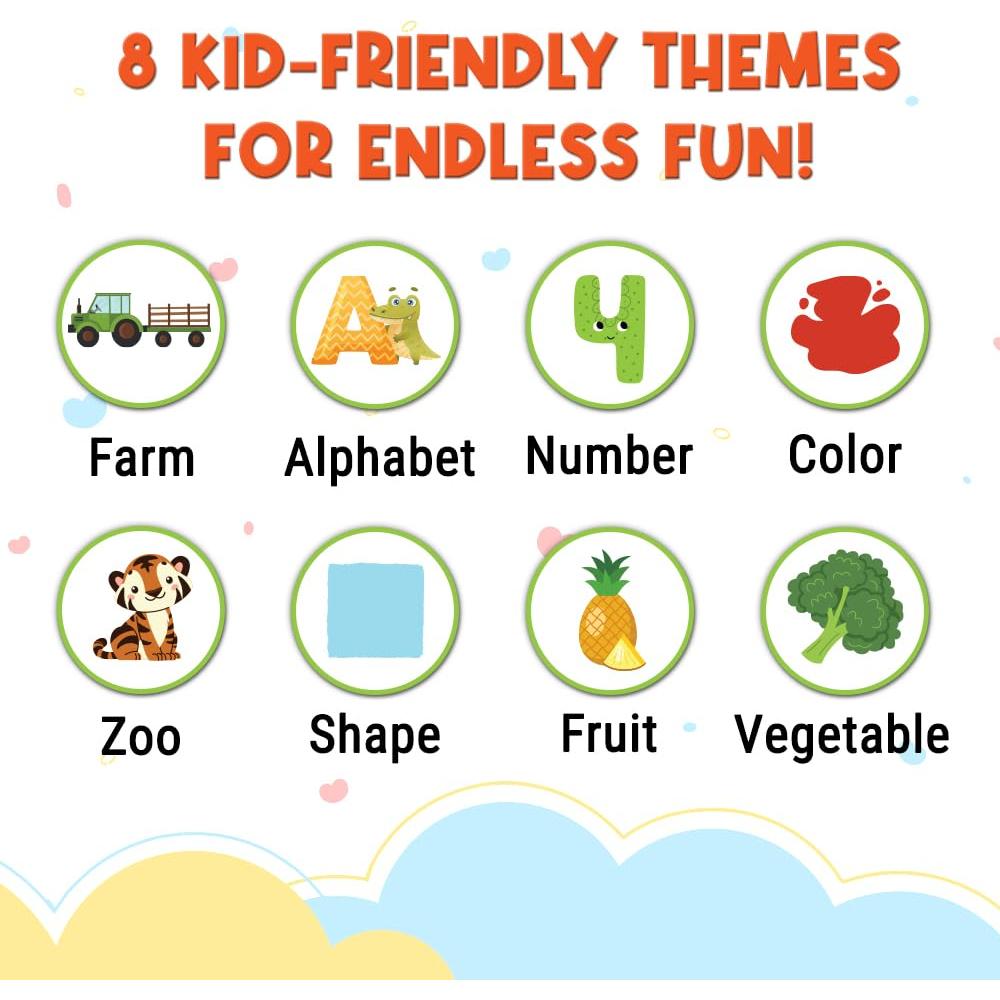 Juego de Memoria de Madera KidSweeties - 30x24.9cm - Para Niños 3-5 Años