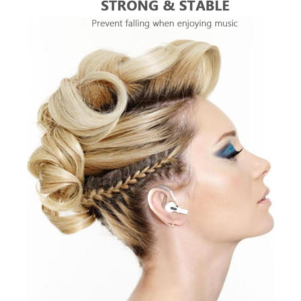 Ganchos para Oídos YINVA 2 Pares Ajustables para AirPods