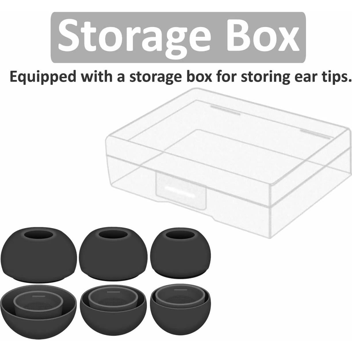 3 Pares de Puntas de Silicona IiEXCEL para AirPods Pro - P/M/G