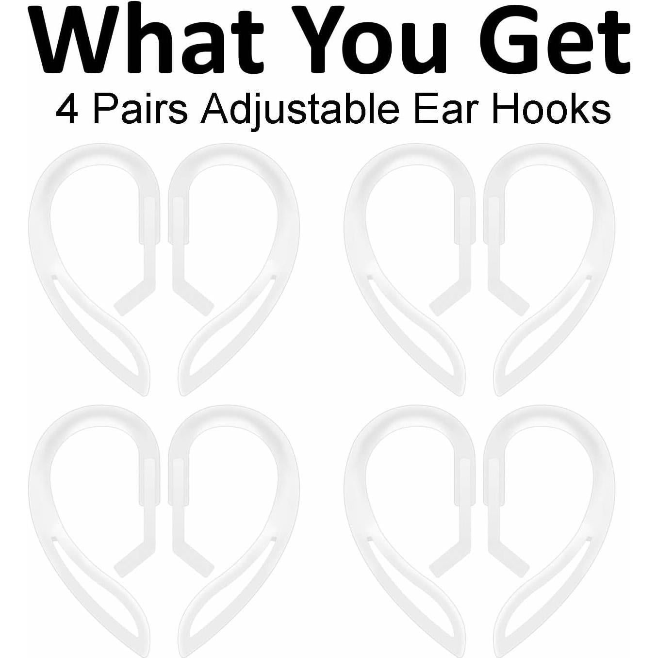 Ganchos de oído ajustables A-Focus para AirPods 4 y Pro 2