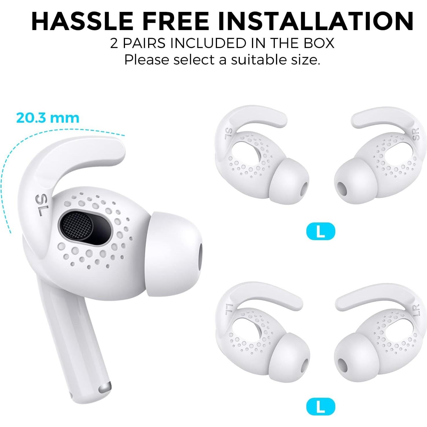 Cubierta de Ganchos para Orejas AhaStyle AirPods 3 - Silicona