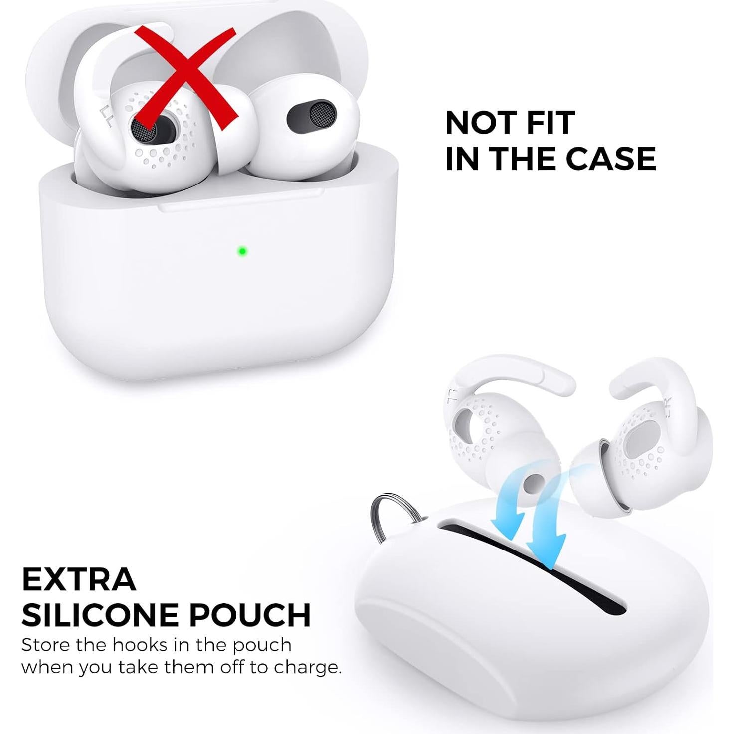 Cubierta de Ganchos para Orejas AhaStyle AirPods 3 - Silicona