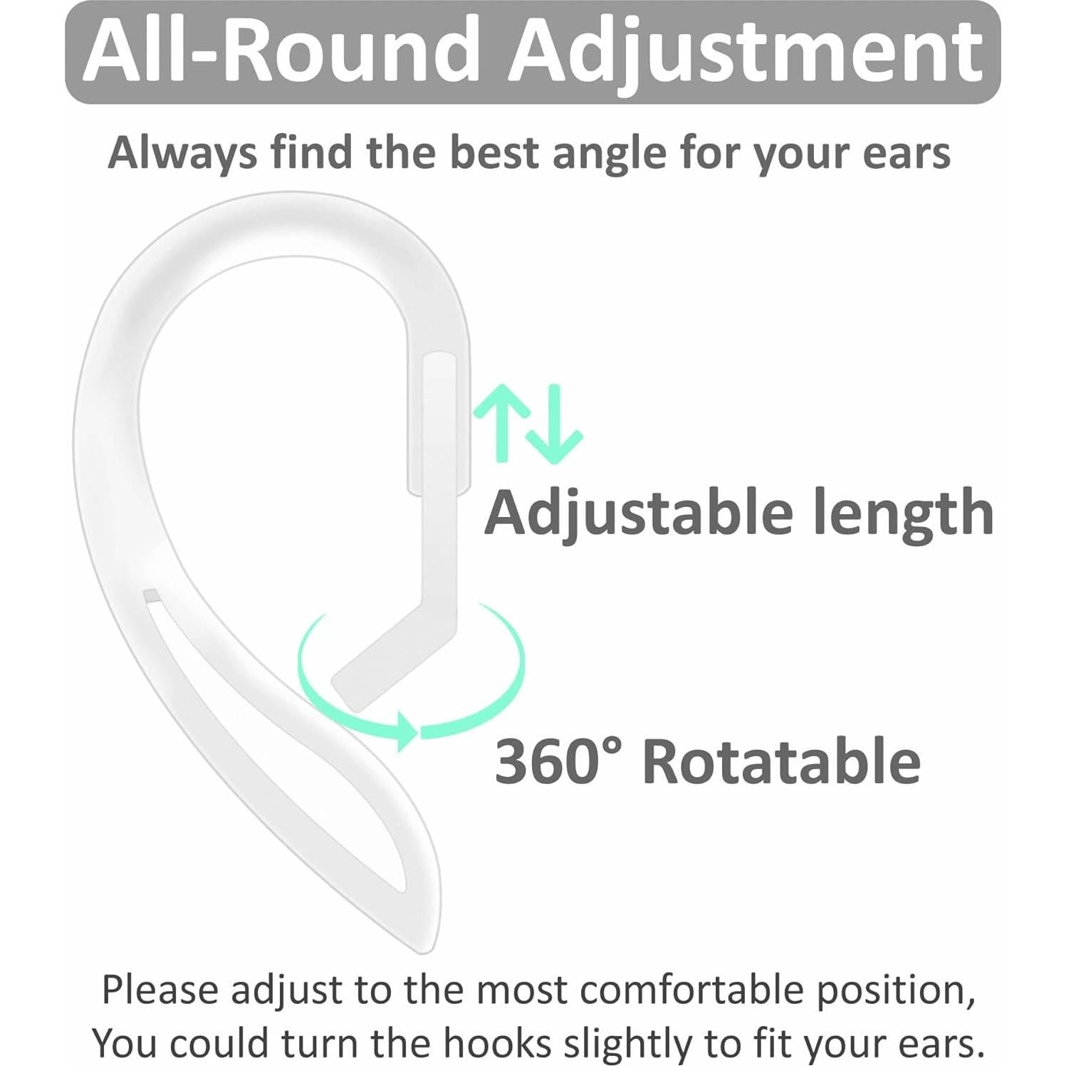 Ganchos Antideslizantes para AirPods 3 IiEXCEL - 4 Pares