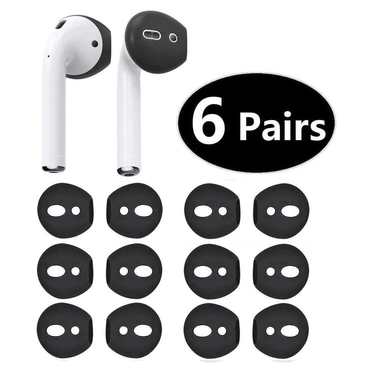 Puntas de Silicona Antideslizantes JNSA para AirPods 12 PCS