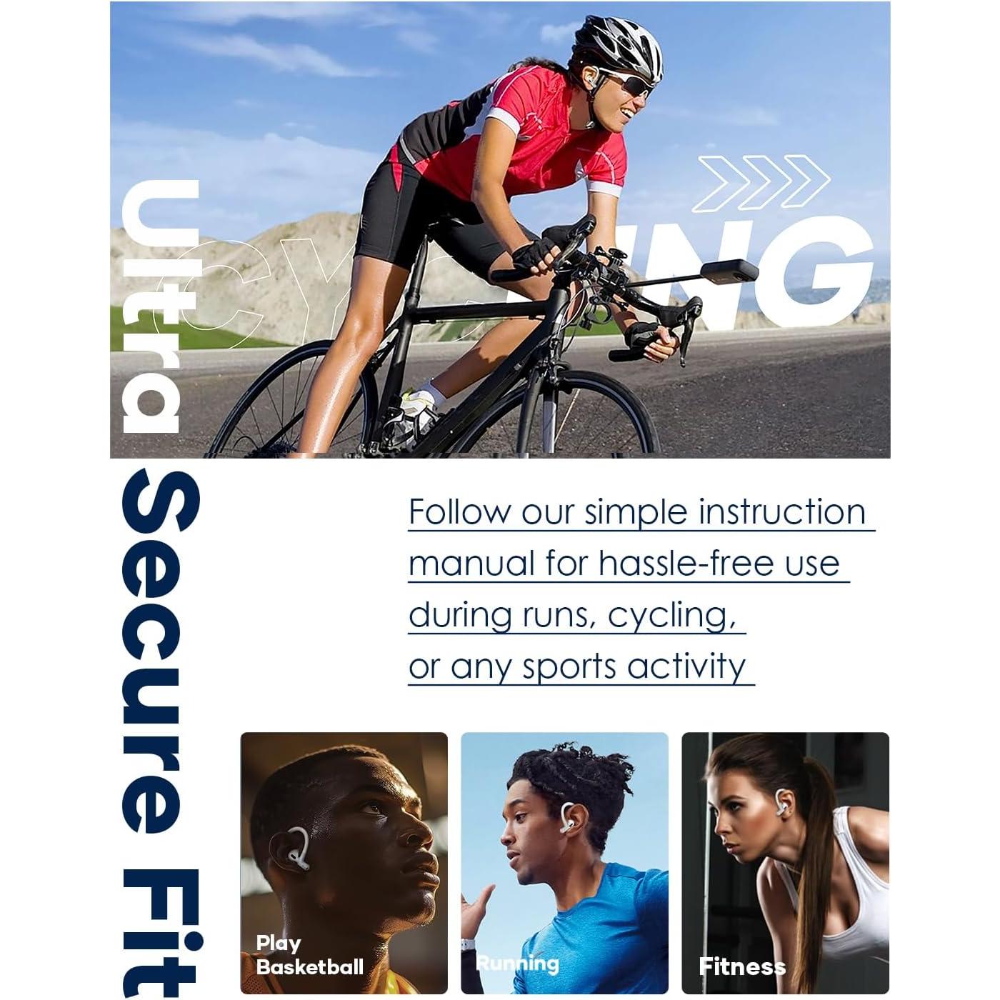 Ganchos de Oreja Gcioii para AirPods Pro 3/2/1 y AirPods 3 - Titanio