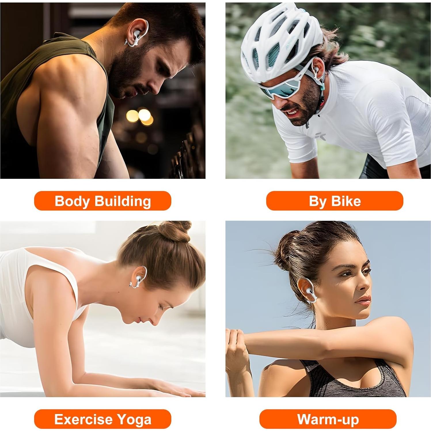 Ganchos para Oídos Haireca para AirPods Pro y 1-4 Ajustables