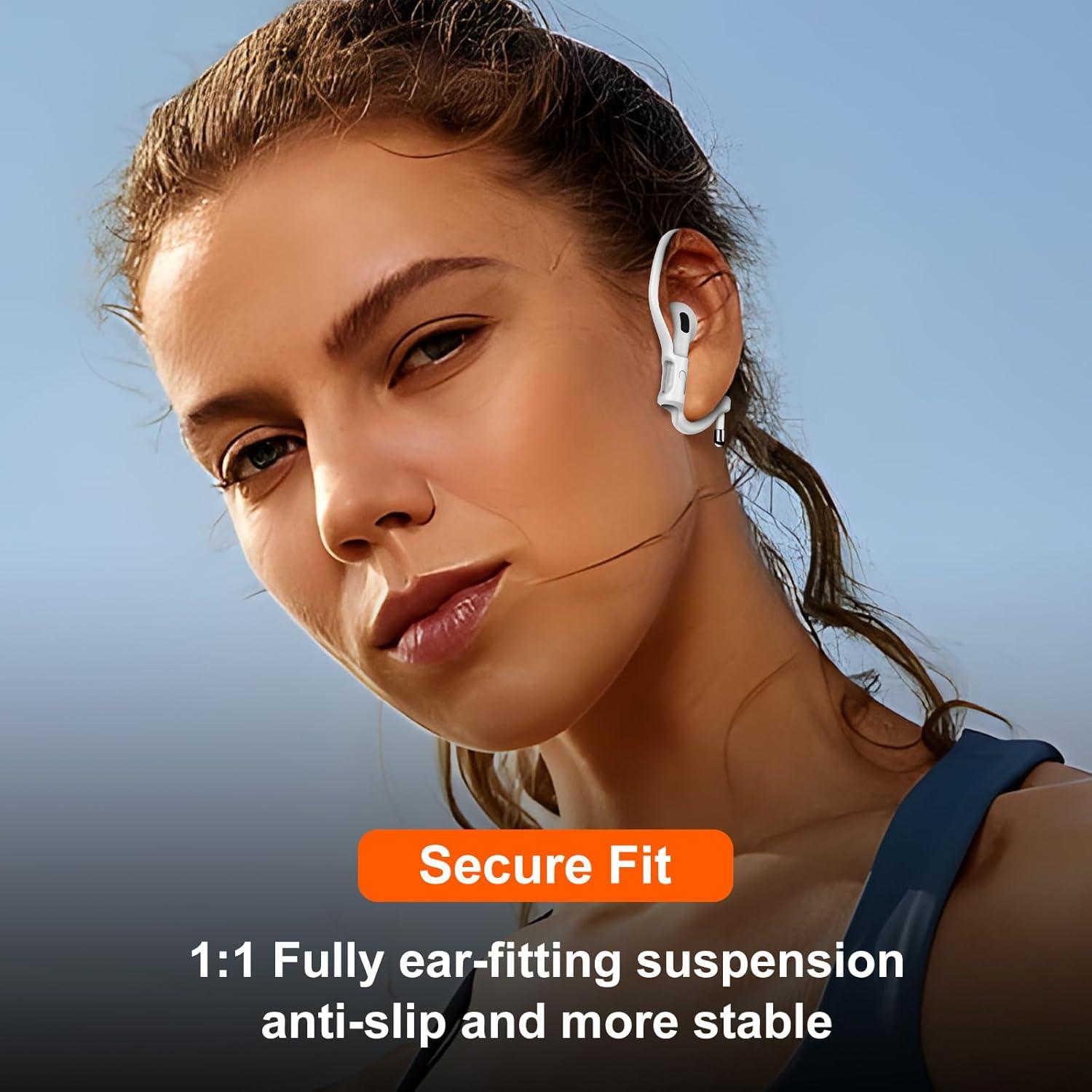 Ganchos para Oídos Haireca para AirPods Pro y 1-4 Ajustables