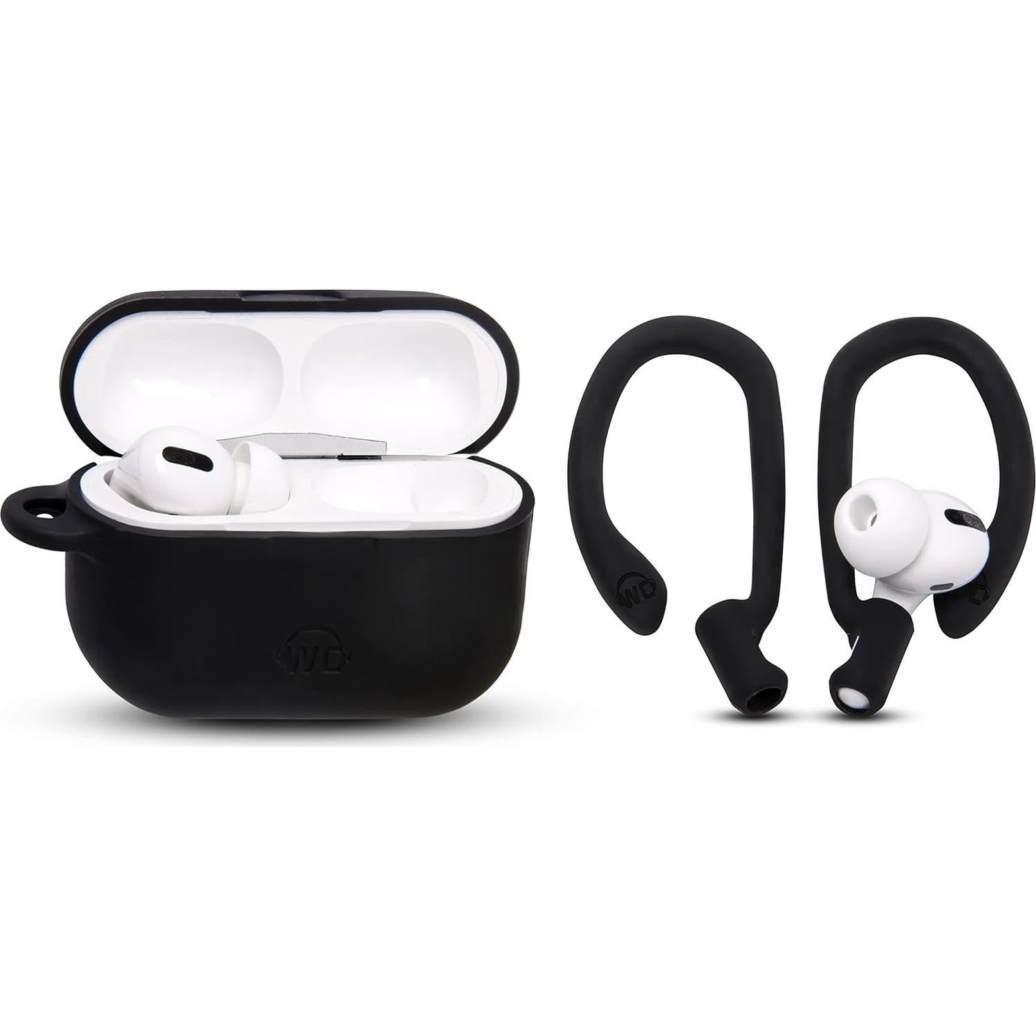 Ganchos para AirPods Pro 1, 2 y 3 WC HookZ - Negro