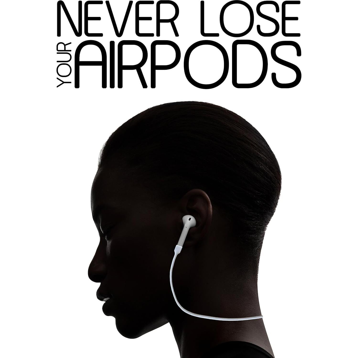 Correa de Silicona para Apple AirPods innoGadgets 55 cm Blanca