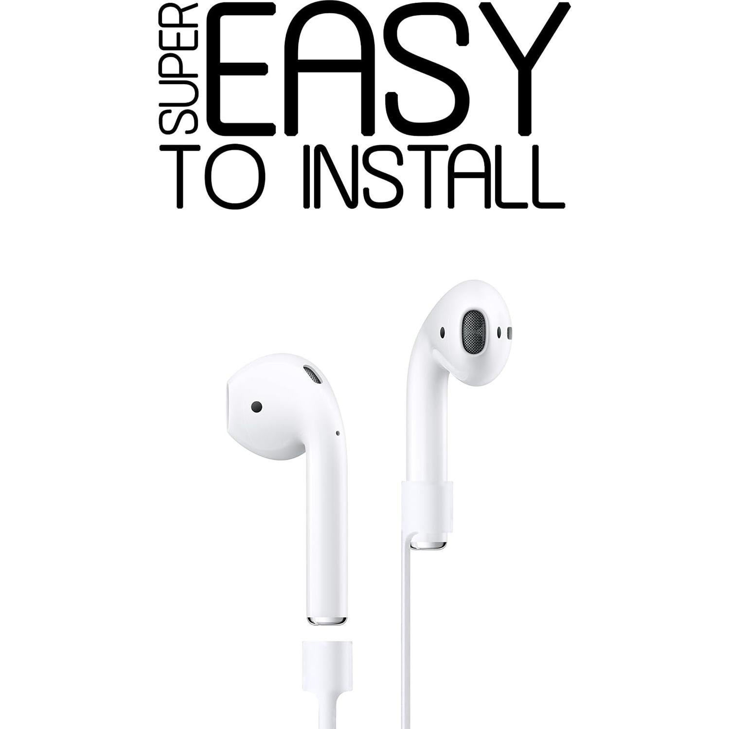 Correa de Silicona para Apple AirPods innoGadgets 55 cm Blanca