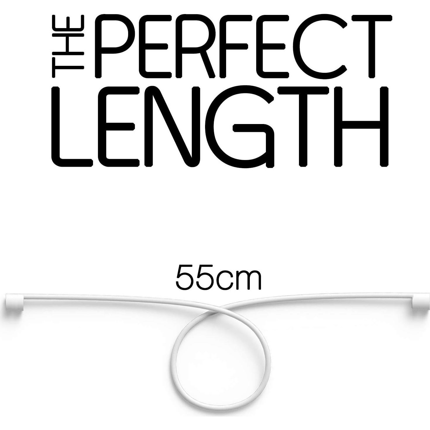 Correa de Silicona para Apple AirPods innoGadgets 55 cm Blanca