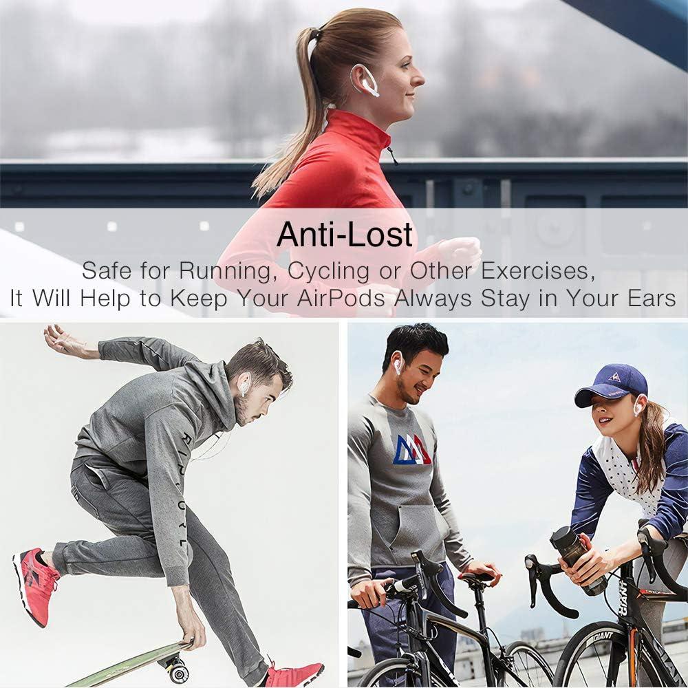 Ganchos para oídos deportivos ICARERSPACE para AirPods - Blanco