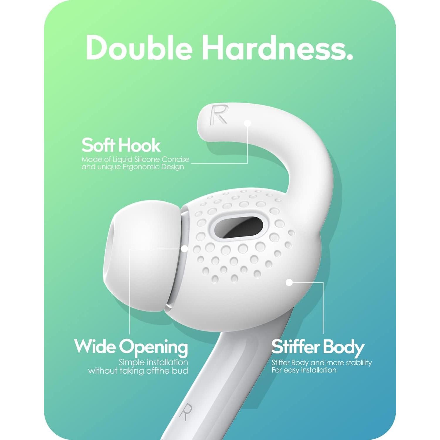 Gcioii Ganchos Antideslizantes para AirPods Pro 2 - 3 Pares