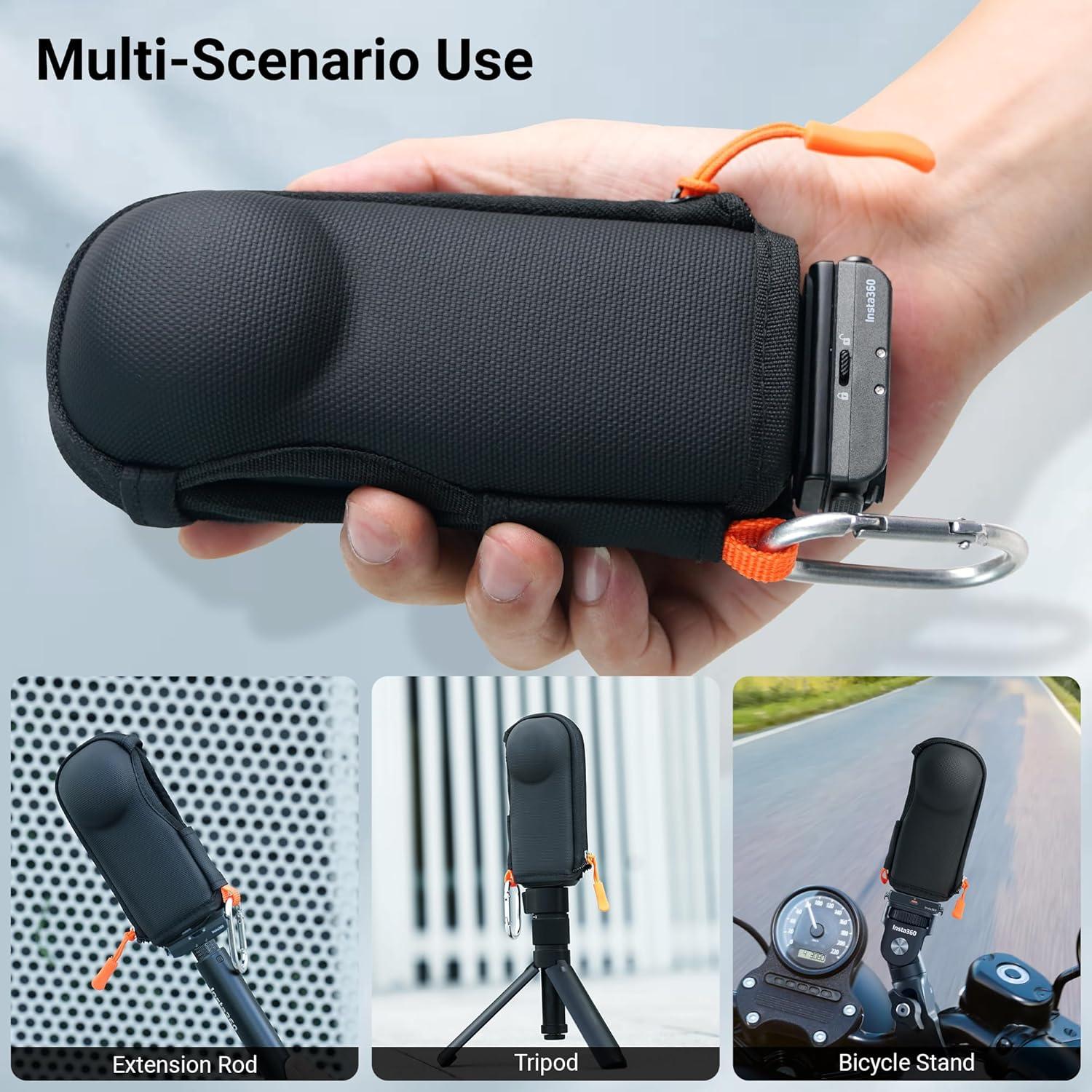 Funda CYNOVA para Insta360 X4/X5 con 2 protectores de pantalla