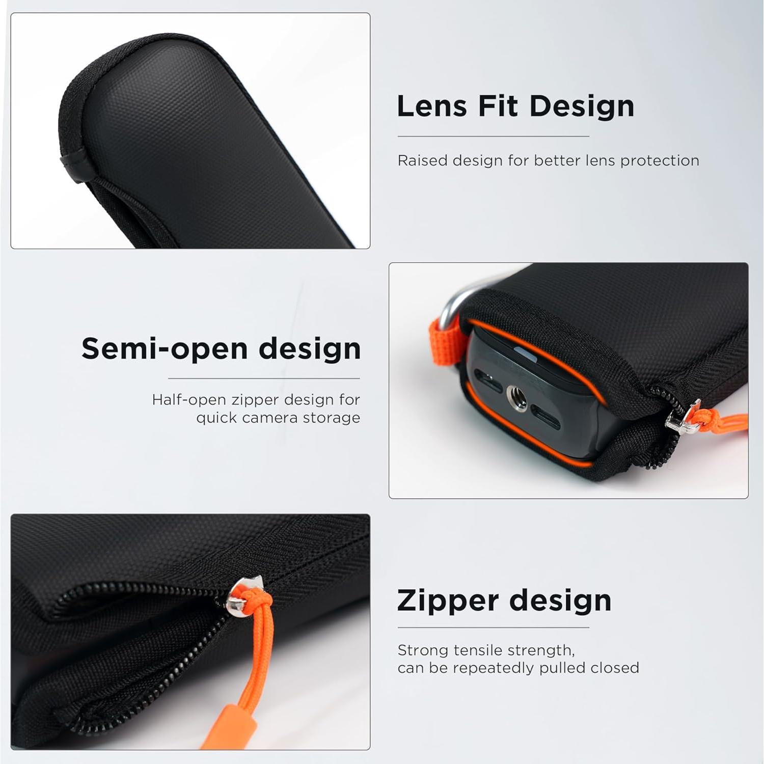 Funda CYNOVA para Insta360 X4/X5 con 2 protectores de pantalla