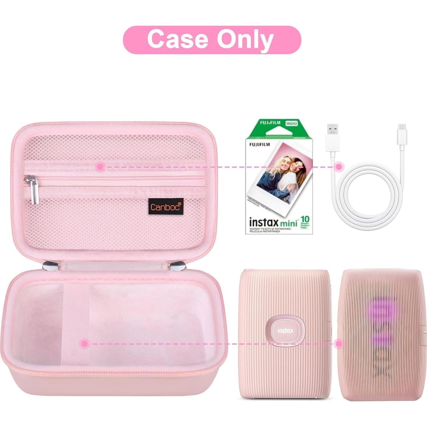 Funda Canboc Rosa para Impresora Fujifilm Instax Mini Link 3