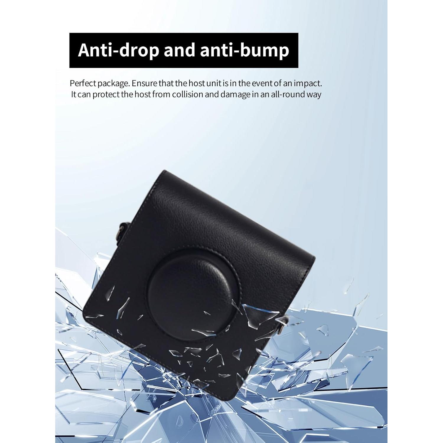 Bolsa Protectora de Cuero PU para Fujifilm Instax Wide Evo