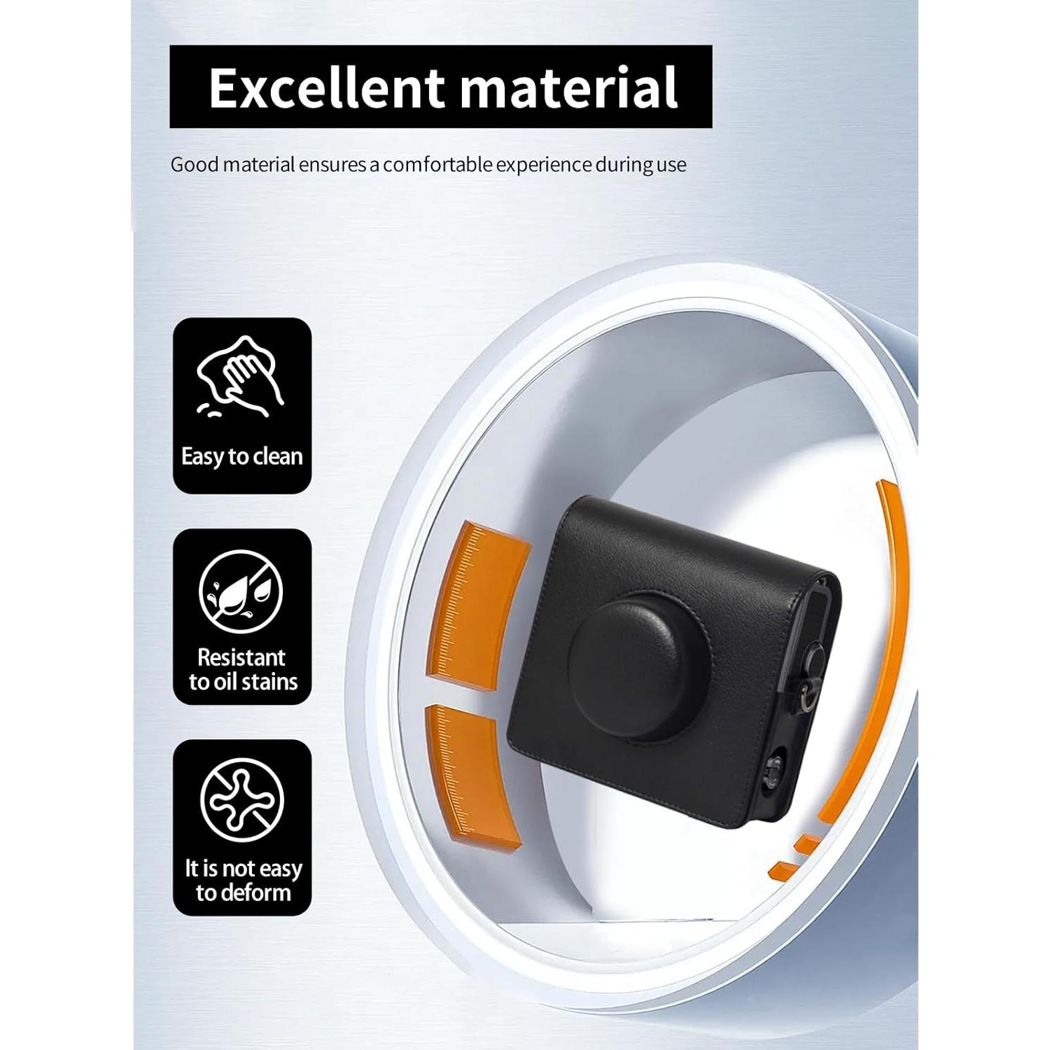 Bolsa Protectora de Cuero PU para Fujifilm Instax Wide Evo