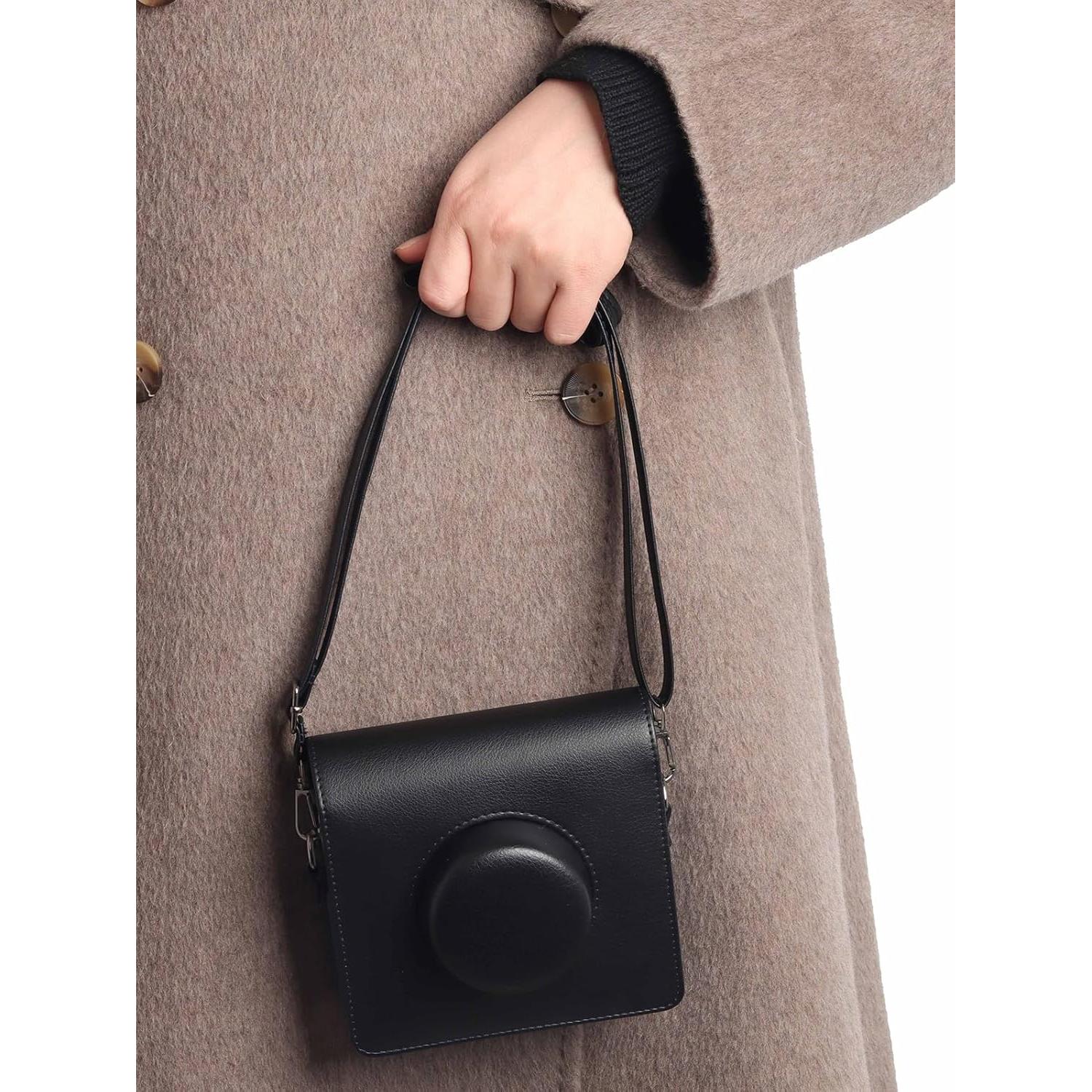 Bolsa Protectora de Cuero PU para Fujifilm Instax Wide Evo