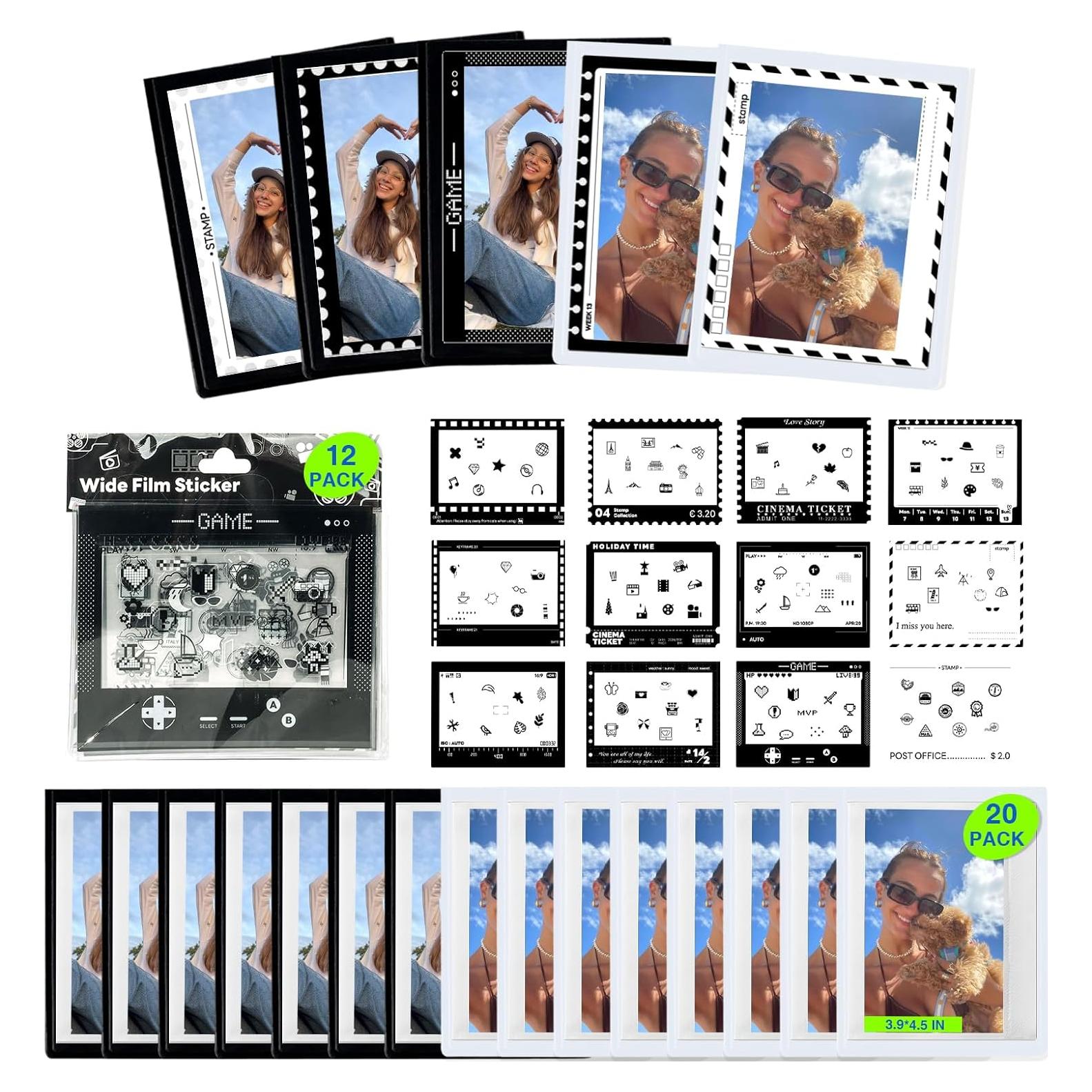 Stickers Decorativos CAIYOULE para Fotos Instax Wide 20 PCS