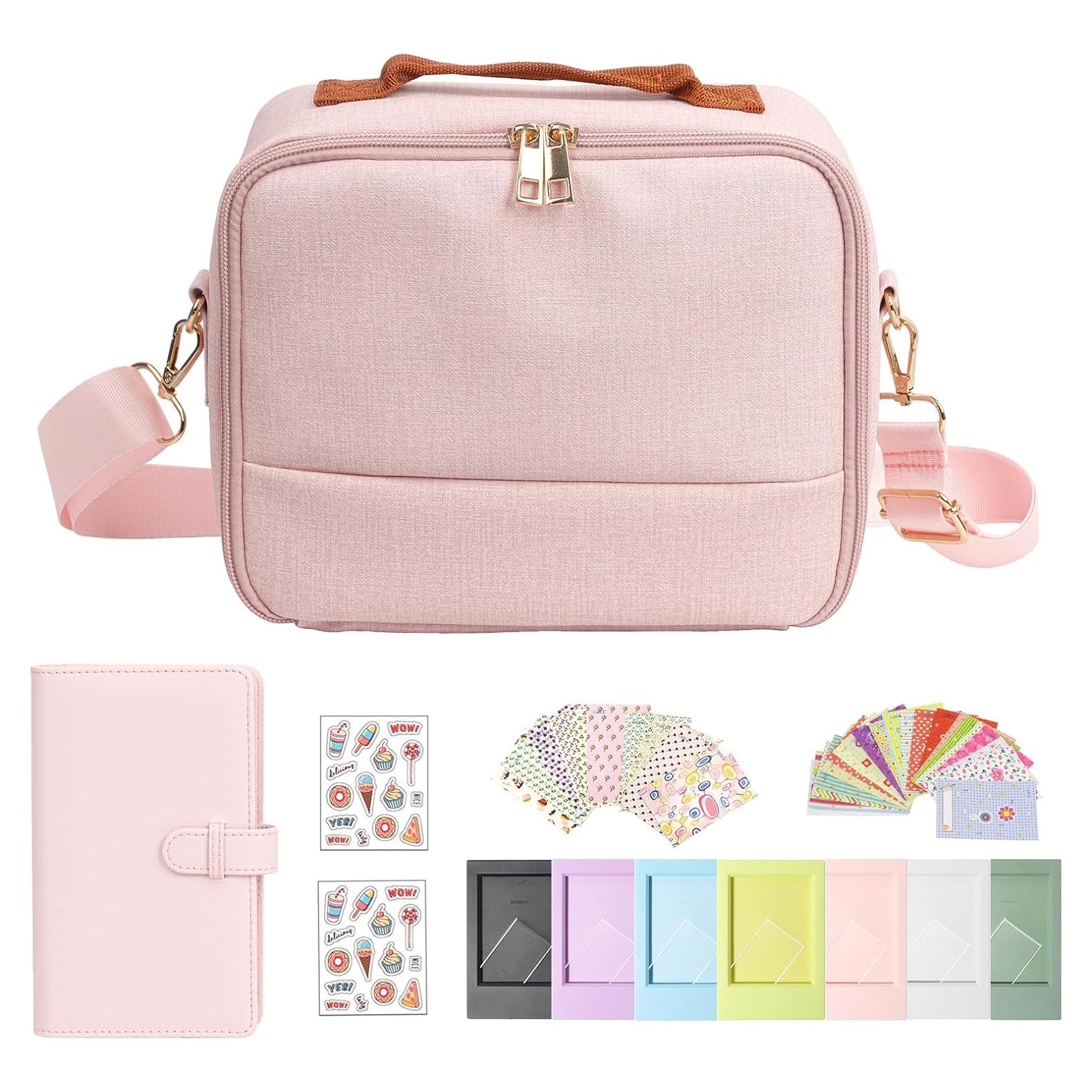 Bolsa Protectora WOGOZAN para Fujifilm Instax Mini Rosa