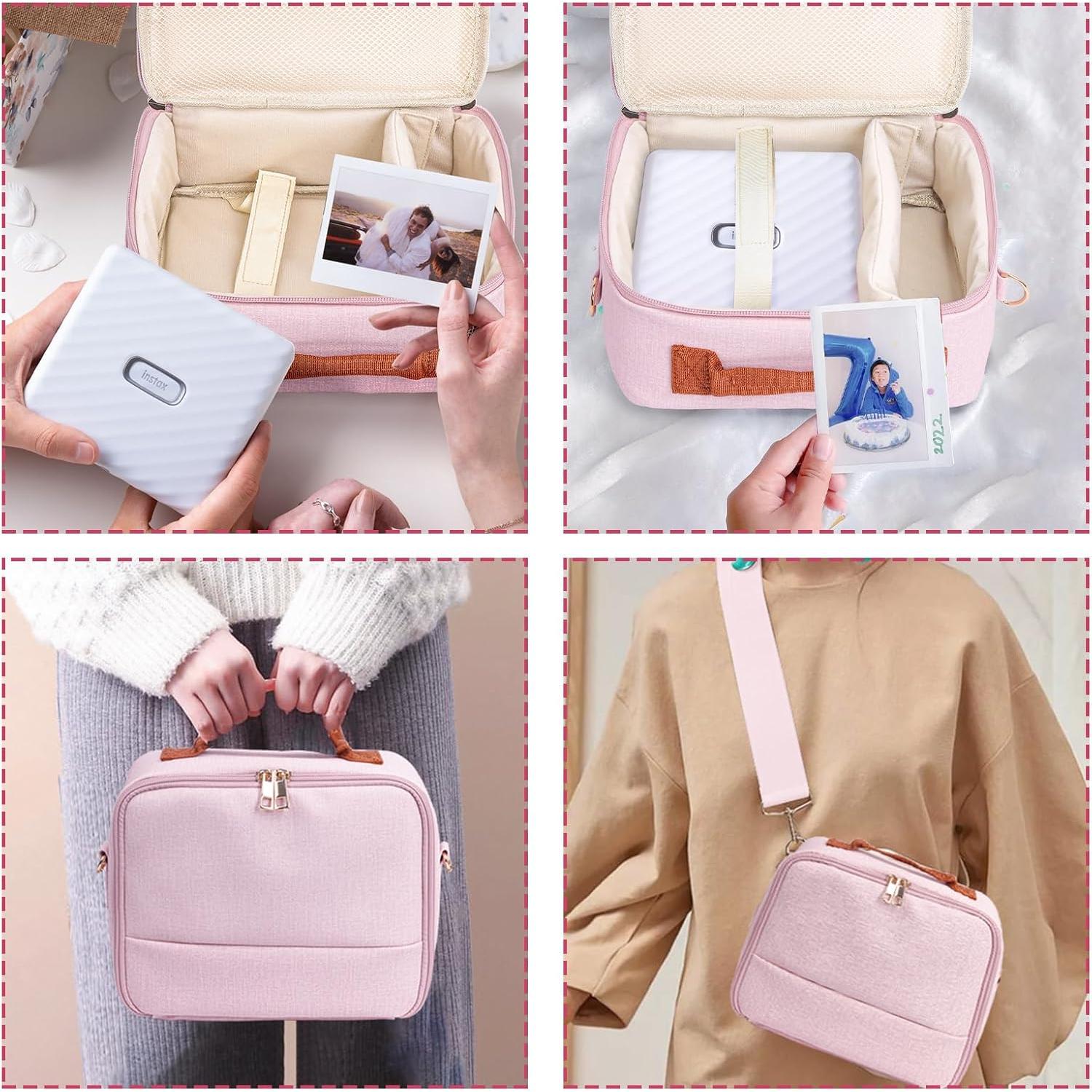 Bolsa Protectora WOGOZAN para Fujifilm Instax Mini Rosa