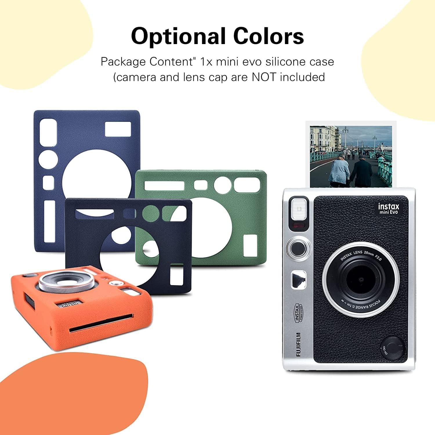 Funda de Silicona MUZIRI KINOKOO para Fuji Instax Mini EVO - Blanca