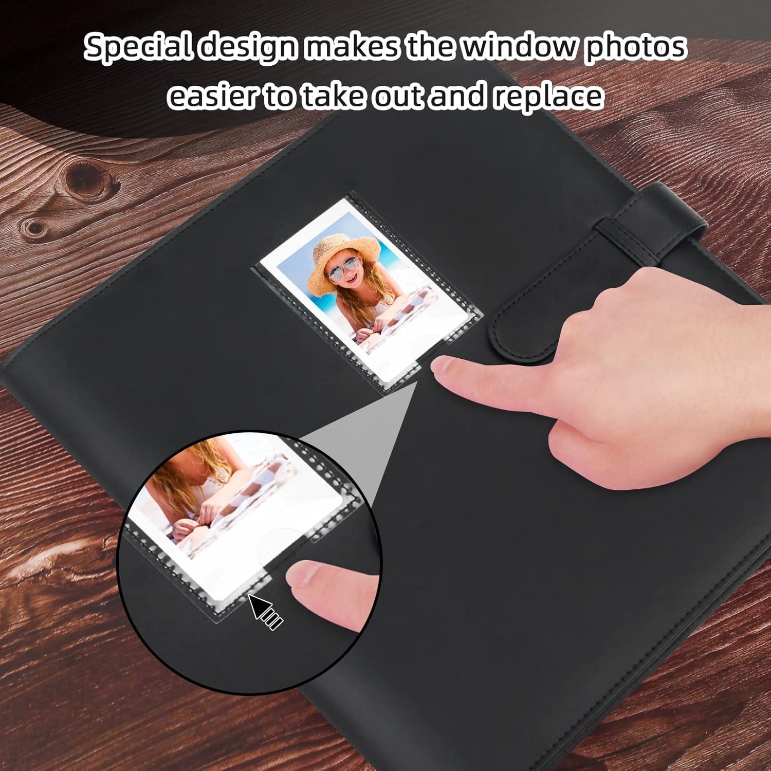 Álbum de Fotos Mini Ruibytree 640 Bolsillos Negro