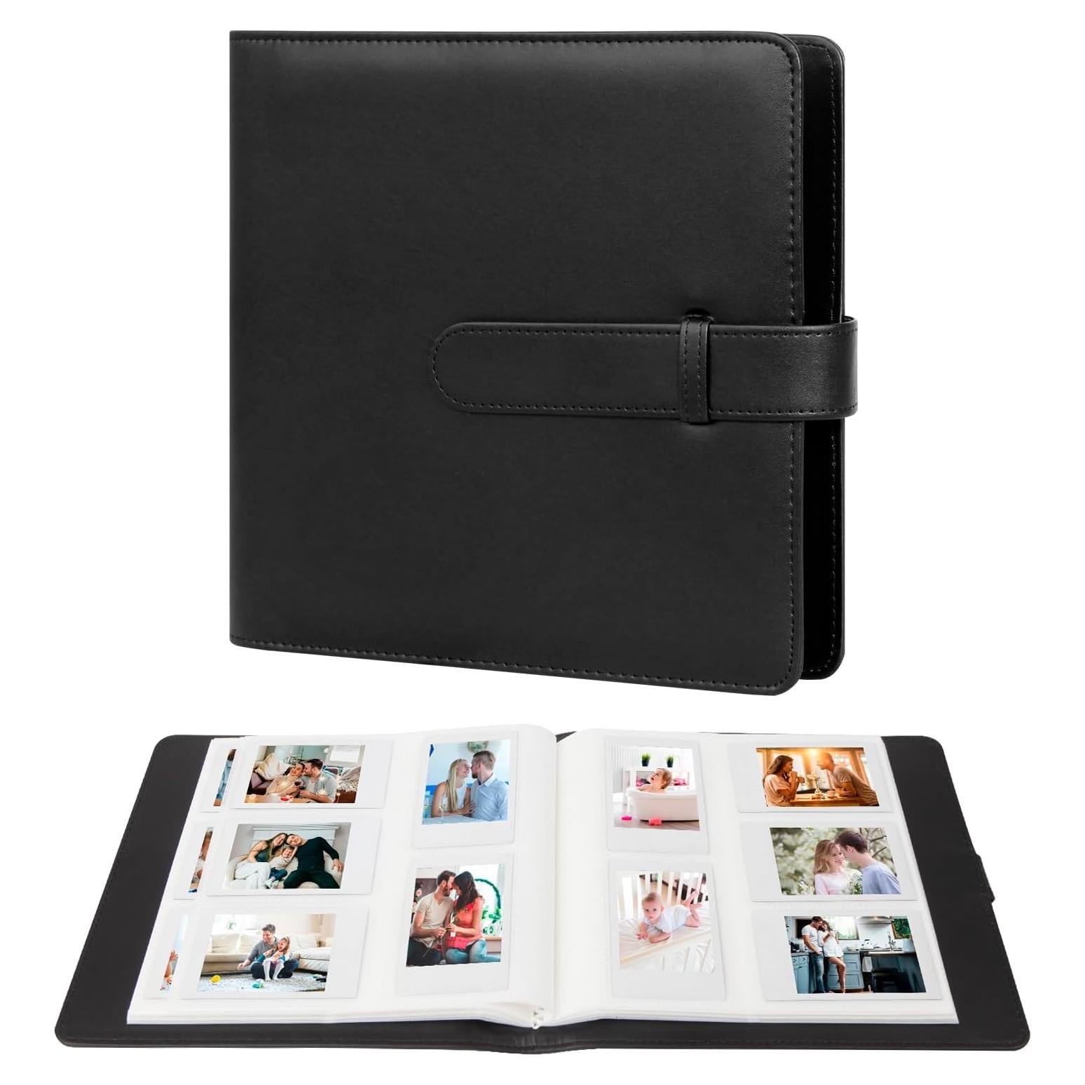 Álbum de Fotos 360 Bolsillos Ruibytree Negro para Instax Mini