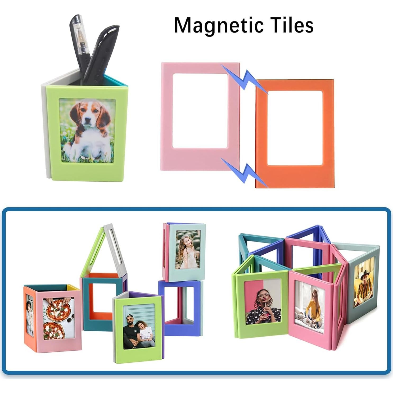 Marco de Foto Magnético Leonuliy para Instax Mini - 10 Piezas