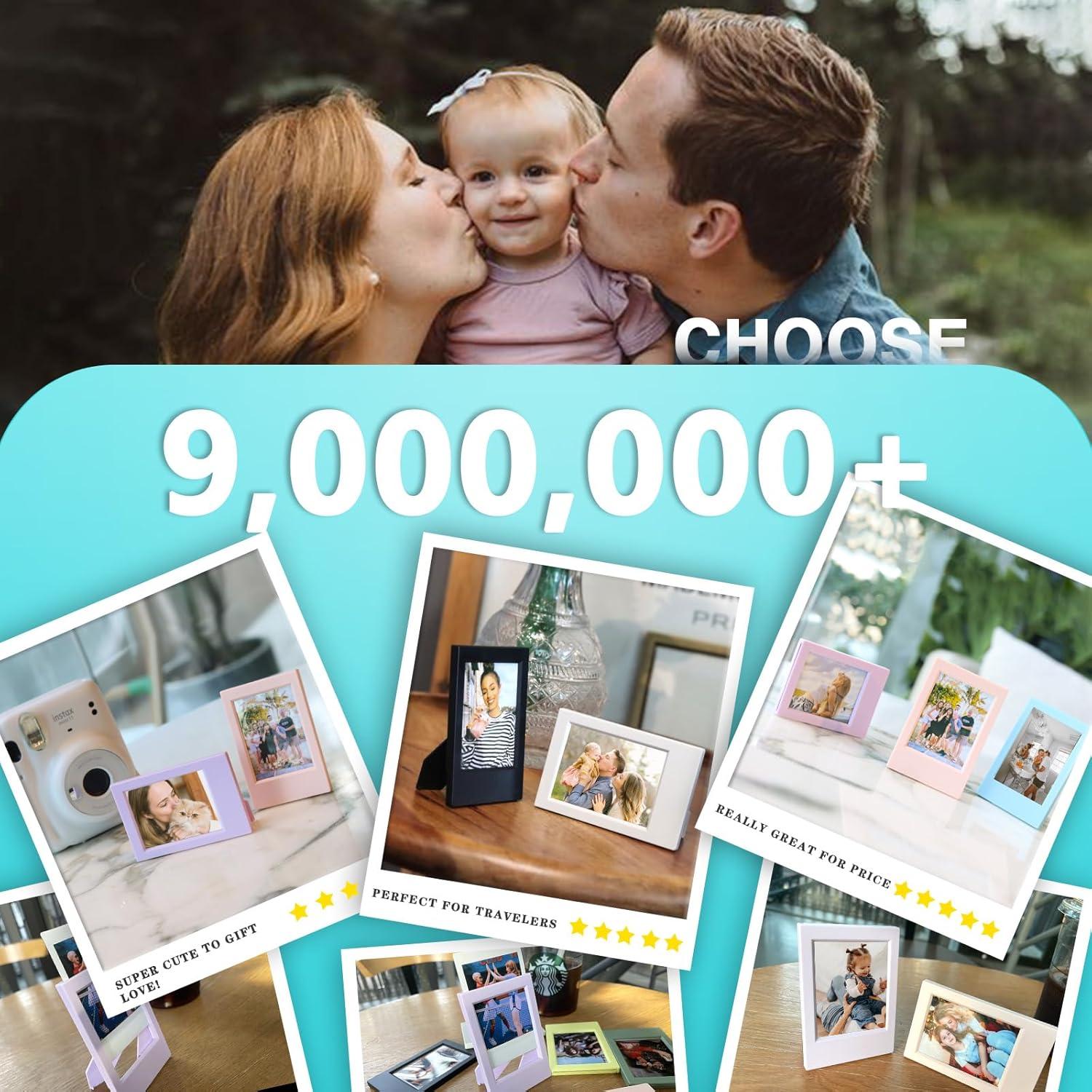 Marcos de Fotos CAIYOULE para Instax Mini 3'' Colorido 7 Pack