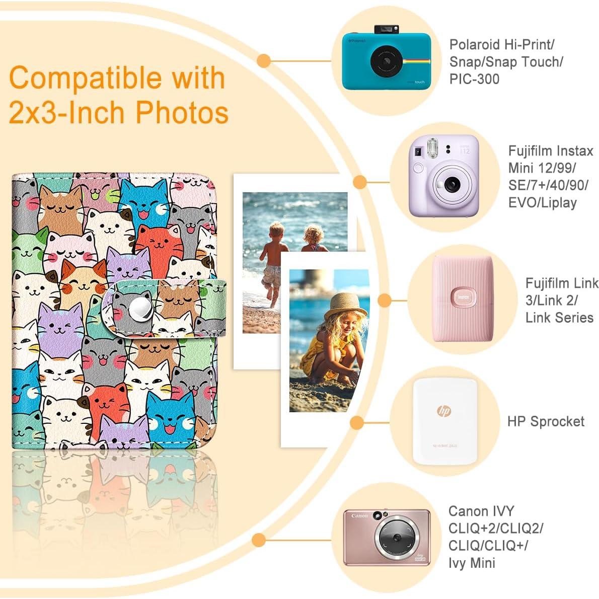 Álbum de Fotos Pequeño Lebrocoli Gatos 56 Bolsillos 2x3"